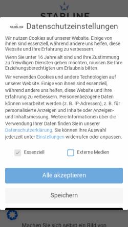 Vorschau der mobilen Webseite www.starline-pool.de, Starline Pool GmbH