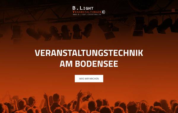 Vorschau von www.b-light-eventing.de, B. Light Veranstaltungen, Stefan Burgenmeister