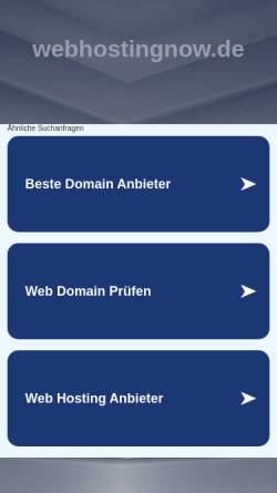 Vorschau der mobilen Webseite webhostingnow.de, Jens-Manfred Scholz, Einzelunternehmung