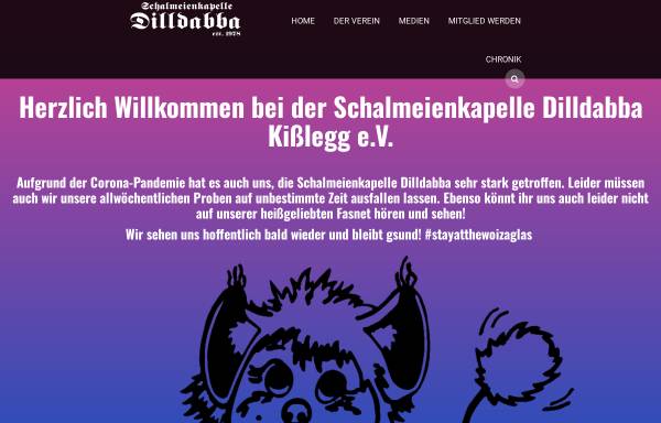 Vorschau von www.dilldabba.de, Schalmeienkapelle Dilldabba Kisslegg
