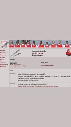 Vorschau der mobilen Webseite www.schalmeien-dtg.de, Schalmeienkapelle Dürmentingen
