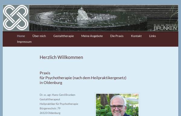 Vorschau von brunken-gestalttherapie.de, Dr. sc. agr. Hans-Gerd Brunken