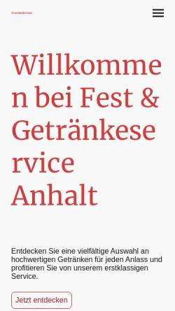 Vorschau der mobilen Webseite www.getraenke-anhalt.de, Getränke Anhalt
