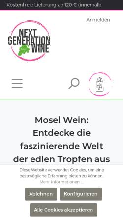 Vorschau der mobilen Webseite www.wein-gaestehaus-bottler.de, Weingut und Gästehaus Bottler
