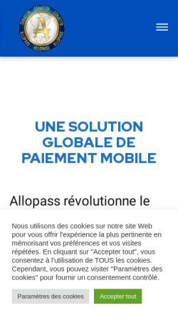 Vorschau der mobilen Webseite www.allopass.de, Allopass S.A.R.L.