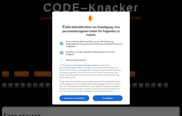 Vorschau von www.code-knacker.de, Code-Knacker