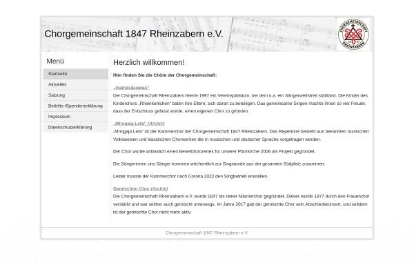Vorschau von cg-rheinzabern.de, Chorgemeinschaft 1847 Rheinzabern