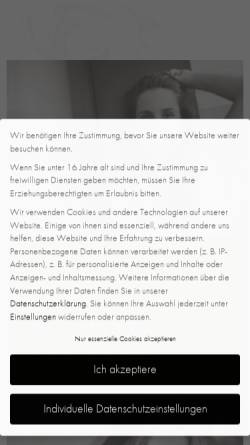 Vorschau der mobilen Webseite www.ambient.info, Ambient living cosmetics GmbH