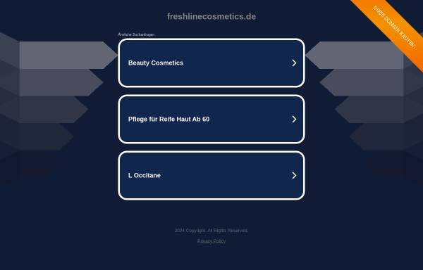 Vorschau von www.freshlinecosmetics.de, Freshline Cosmetics Germany GmbH