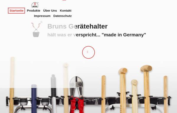 Vorschau von www.bruns-geraetehalter.de, Bruns Gerätehalter