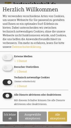 Vorschau der mobilen Webseite www.kartensicherheit.de, Euro Kartensysteme GmbH