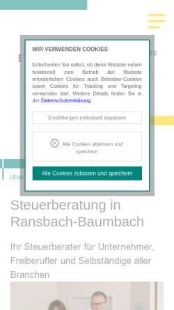 Vorschau der mobilen Webseite www.schenkelberg-partner.de, Steuerberatungsgesellschaft Schenkelberg und Partner
