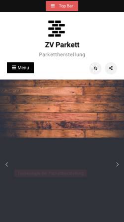 Vorschau der mobilen Webseite www.zv-parkett.de, Zentralverband Parkett und Fußbodentechnik