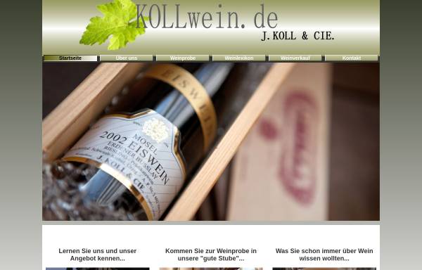 Vorschau von weinkoll.de, Weinkellerei J. Koll & Cie.