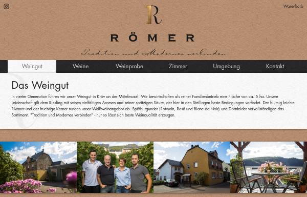 Vorschau von www.bruno-roemer.de, Weingut Bruno Römer