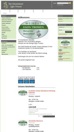 Vorschau der mobilen Webseite www.der-moselwinzer.de, Weingut Egon Trossen