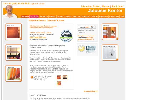Vorschau von www.jalousie-kontor.de, Jalousie Kontor