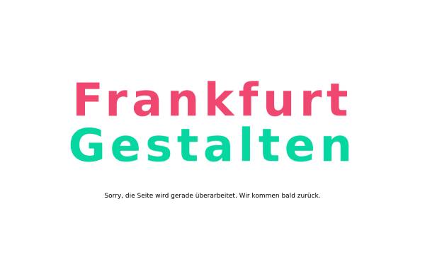 Vorschau von www.frankfurt-gestalten.de, Frankfurt gestalten