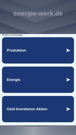 Vorschau der mobilen Webseite www.energie-werk.de, Elke Grözinger