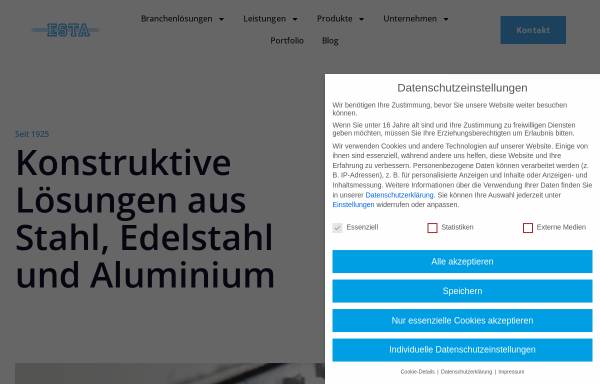 Vorschau von esta.de, ESTA - E. Stahl Metallwarenfabrik GmbH