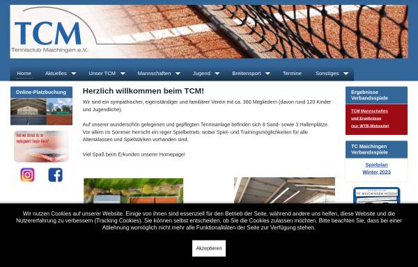 Vorschau von tc-maichingen.bplaced.net, Tennisclub Maichingen e.V.