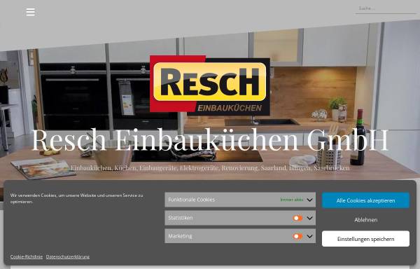 Vorschau von www.resch-einbaukuechen.de, Resch Hausgeräte