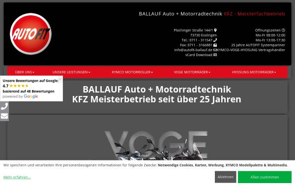 Vorschau von www.autofit-ballauf.de, Ballauf Auto & Motorradtechnik