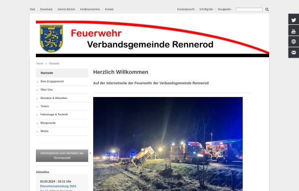 Vorschau von www.ww112.de, Feuerwehren der VG Rennerod