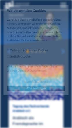 Vorschau der mobilen Webseite www.lsi-bochum.de, LSI - Landesspracheninstitut in der Ruhr-Universität Bochum