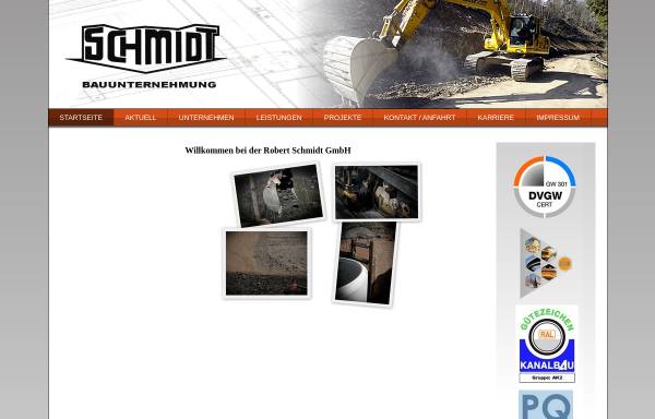 Vorschau von www.robert-schmidt-bau.de, Bauunternehmen Robert Schmidt GmbH