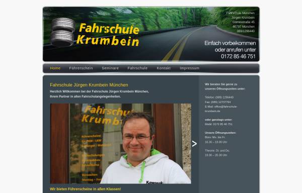 Vorschau von www.fahrschule-krumbein.de, Fahrschule Jürgen Krumbein