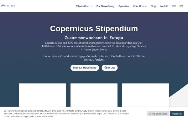 Vorschau von www.copernicus-stipendium.de, Copernicus Stipendium