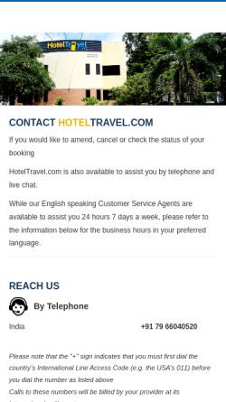 Vorschau der mobilen Webseite www.hoteltravel.com, HotelTravel.com