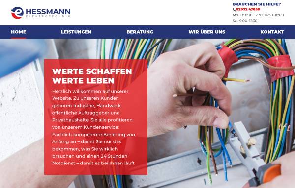 Vorschau von www.hessmann-elektrotechnik.de, Elektrotechnik Hessmann