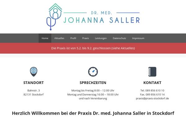Vorschau von www.johanna-saller.de, Saller, Dr. med. Johanna