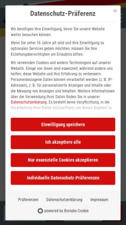 Vorschau der mobilen Webseite handballkreis-guetersloh.de, Handballkreis Gütersloh e.V.