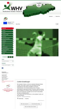 Vorschau der mobilen Webseite www.westdeutscher-handball-verband.de, Westdeutscher Handball-Verband e.V.