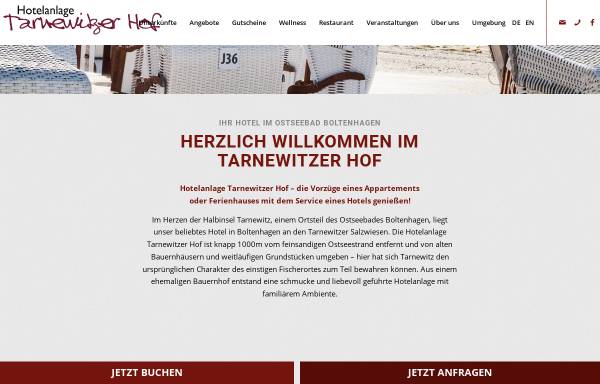 Vorschau von www.tarnewitzer-hof.de, Tarnewitzer Hof