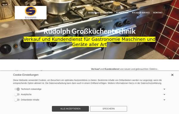 Vorschau von www.gastro-rudolph.de, Großküchentechnik Wolfgang Rudolph