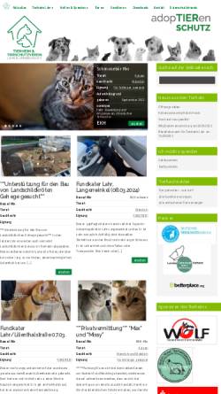 Vorschau der mobilen Webseite tierheim-lahr.de, Tierschutzverein Lahr u. U. e.V.