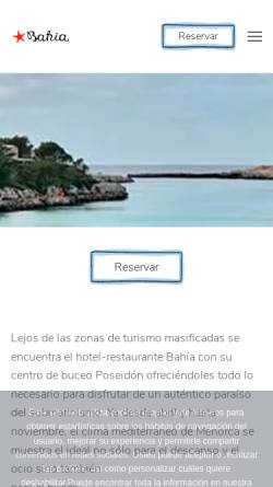 Vorschau der mobilen Webseite www.bahia-poseidon.de, Bahia Poseidon