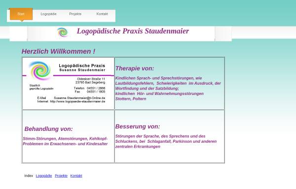 Vorschau von www.logopaedie-staudenmaier.de, Logopädische Praxis Susanne Staudenmaier