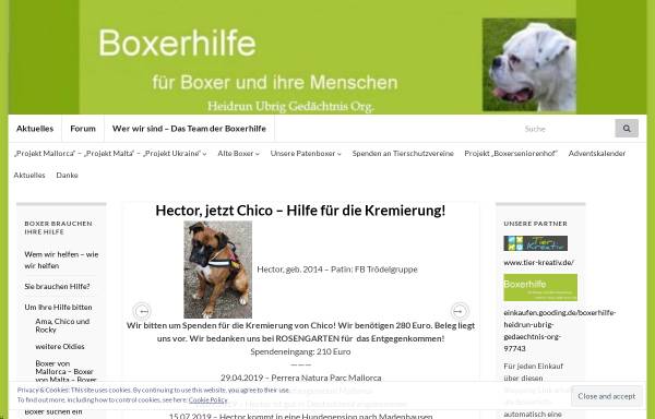 Vorschau von www.boxerhilfe.de, Boxerhilfe