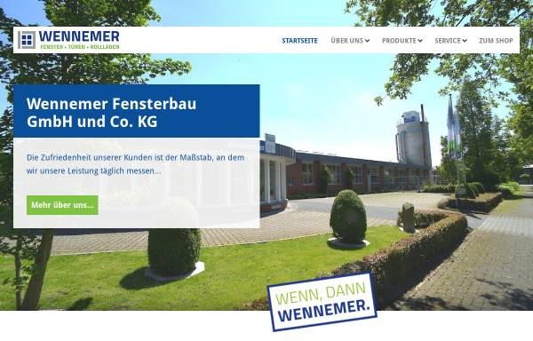 Vorschau von www.wennemer-fensterbau.de, Wennemer Holz- und Kunststofffenster