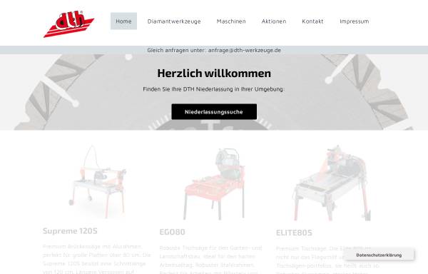 Vorschau von www.dth-online.de, Dth Diamant-Technik GmbH
