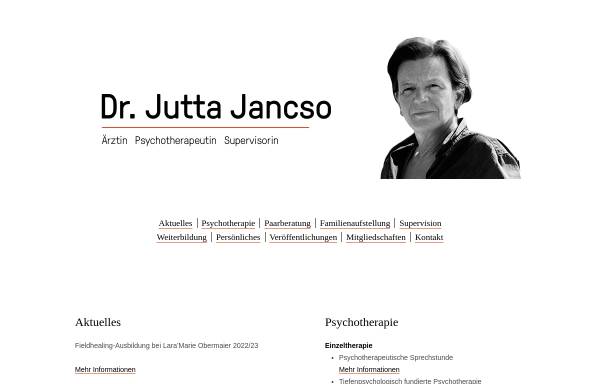 Vorschau von www.jancsosysteme.de, Dr. med. Jutta Jancso