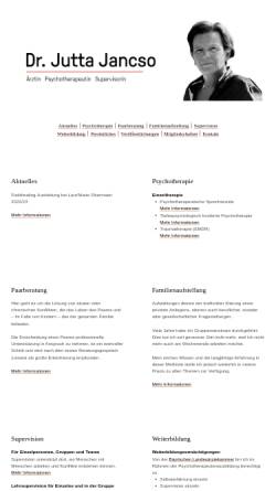 Vorschau der mobilen Webseite www.jancsosysteme.de, Dr. med. Jutta Jancso