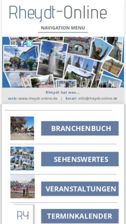 Vorschau der mobilen Webseite www.rheydt-online.de, Rheydt Online