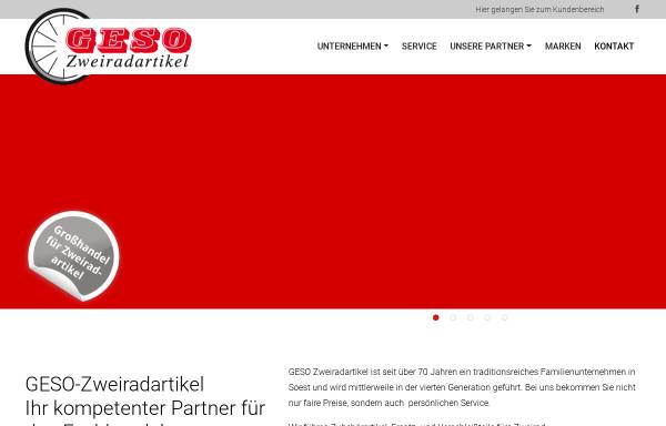 Vorschau von www.geso-zweirad.de, Geso Zweiradartikel