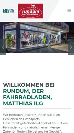 Vorschau der mobilen Webseite www.rundum-bikes.de, Rundum Bikes